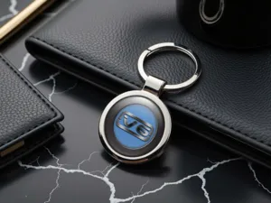 Custom Personalized Keyrings Metallic Stylish